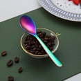 thumbnail image 5 of Set of 6 Rainbow Coffee Spoons 16cm Stainless Steel with Titanium Coating Rainbow Coffee Spoon Espresso Spoon Dessert Spoon Mini Spoon Dishwasher Safe, 5 of 5