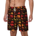 thumbnail image 2 of Balery Animal Mens Swim Trunks Swim Shorts for Men Quick Dry Inseam Beach Shorts with Compression Liner Pocket-3X-Large, 2 of 9