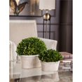thumbnail image 2 of Uttermost 2-Piece Ceramic Oval Dome Preserved Boxwood Set in Mossy Green, 2 of 3