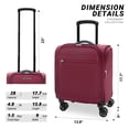 thumbnail image 2 of Verage Underseat Carry On Luggage with Wheels & USB Port,14 inch Wheeled Spinner Bag Carry-on Luggages for Airlines, Lightweight Suitcase Men Women, Pilots and Crew (14.5-Inch Plus Underseat Pro), 2 of 8
