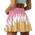 thumbnail image 4 of Yuyamidu Ice Cream Women's Tennis Skirts Tummy Control Active Skort Golf Skirts Cute High Waisted Flowy Golf Skorts with Pockets, Size S, 4 of 7