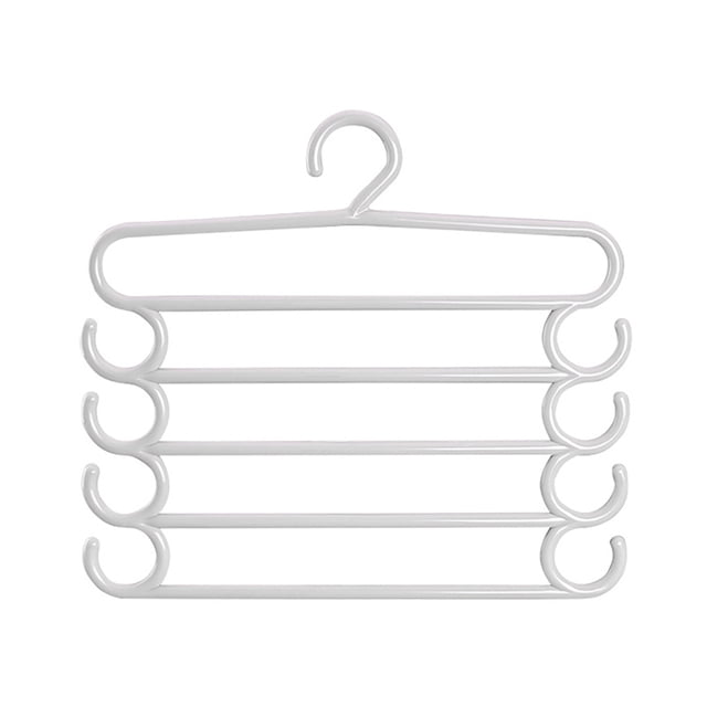 Yuarrent Estante de almacenamiento de pantalones 5 en 1 multifuncional, 2 uds., estante de almacenamiento ajustable para pantalones, organizador de Almacenamiento y organización del hogar Gris Yuarrent HA004464-03
