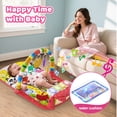 thumbnail image 5 of WonderStone Baby Gym Playmat for Infant,Tummy Time Water Mat with 5 Infant Sensory Baby Toys & Musical Piano Activity for 0-36 Months Boys Girls，Red, 5 of 9