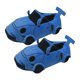 thumbnail image 1 of Zapatillas de coche de simulación, zapatillas planas, regalos, dibujos animados, lindos zapatos de casa cálidos para invierno Azul, 1 of 8