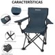 thumbnail image 3 of Silla Camping y Playa Plegable Duralife para Exteriores Azul Marino, 3 of 9
