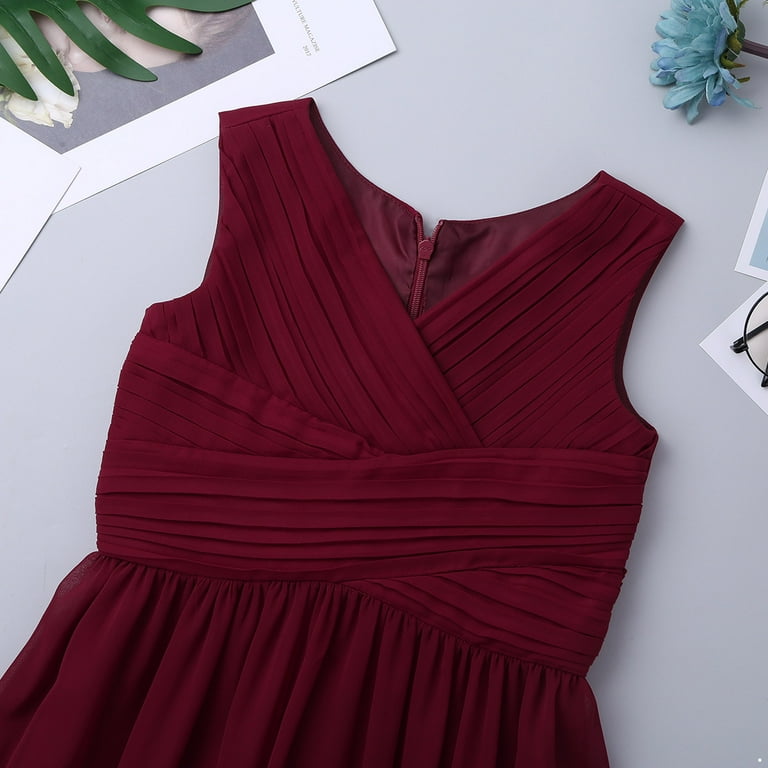 Burgundy dresses for juniors top