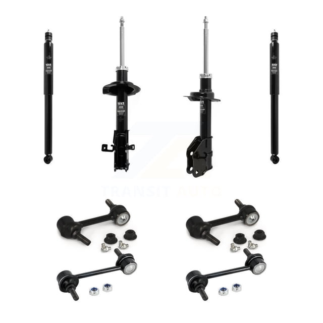 Transit Auto Front Rear Suspension Strut Shock & TQ sway Bar Link Kit (8Pc) for Car Ford Edge Lincoln MKX - Left Right Side (Driver Passenger) KSS-107964
