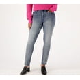 thumbnail image 1 of Gloria Vanderbilt Womens Amanda Straight Leg Jeans, Black, 6, 1 of 2