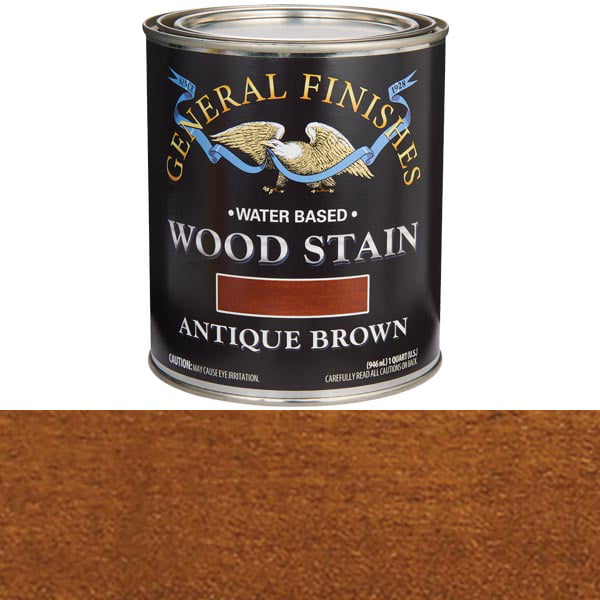 finishes general brown based water stain wood quart antique mahogany walmart