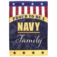 thumbnail image 2 of Magnolia Gardens M011294 13 x 18 in. Double Applique Navy Family Polyester Garden Flag, 2 of 2