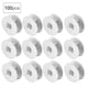thumbnail image 2 of Gonnely Bobbin-100pcs Bobina de aluminio vacío para piezas de máquina de coser plana, 2 of 11