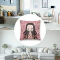 thumbnail image 4 of Kamado Nezuko Pillow Case Soft Pillow Cover Pillowcase Decorative Cushion Cover Home Decor 18 "x18 ", 4 of 8