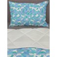 thumbnail image 3 of Geometric Comforter & Sham Bedding Set, Drop-Shaped Curls and Half Circles Geometric Forms Contemporary Mosaic Pattern, 3 pcs Duvet Set Microfiber Filling Quilt, 5 Sizes, Multicolor, by Ambesonne, 3 of 4