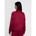 thumbnail image 4 of Madden NYC Women's Satin Track Jacket with Racing Stripes, Sizes XXS-XXL, 4 of 6