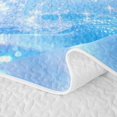 thumbnail image 5 of spefrowx Glitter Crystal Dolphin Print Quilt King for Girls, Dreamy Ocean Animal King Coverlet Set, 3-Piece, 5 of 7