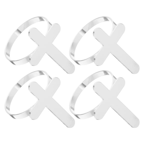 8 pcs  Napkin Rings Dinner Party Cross Shape Napkin Holders Wedding Birthday Napkin Rings