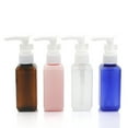 thumbnail image 2 of EeaseCA 8pcs 50ml Refillable Bottles Empty Pump Bottles Lotion Liquid Soap Square Press Bottles (Assorted Color), 2 of 7