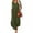Army Green, variant on Pntutb Best Womens Summer Dresses Maxi Beach Short Sleeve V Neck Swing Dress With Pockets