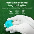 thumbnail image 4 of ABCISI Golf Hat Clip Ball Marker Holder, 4 Pack Silicone with Strong Magnetic Attach to Pocket Cap Edge Gifts for Golfers Men Women (Black&Blue), 4 of 7