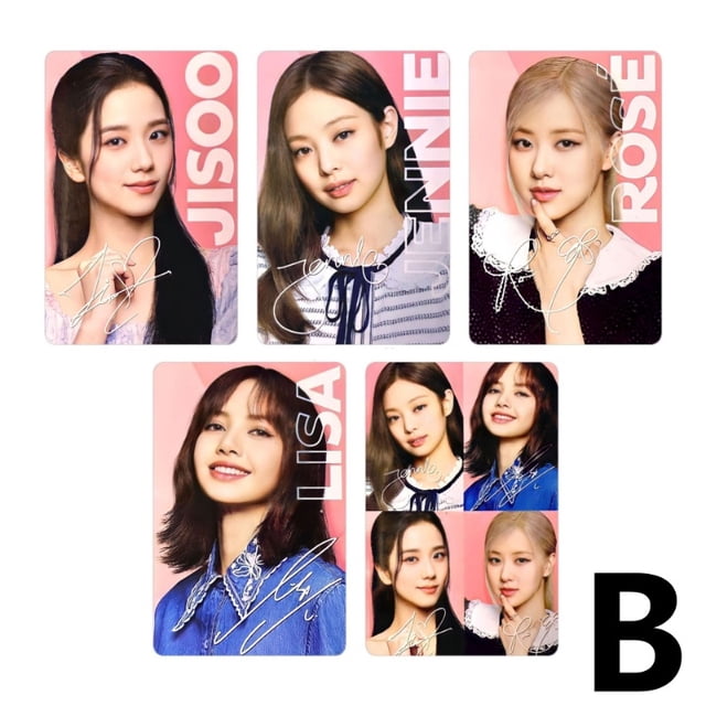 5 Unids/set KPOP BLACKPINK Con Tarjetas Fotográficas OREO ROSÉ JISOO LISA JENNIE Lomo Card Colección HD Para Blink Gao Jiahui unisex