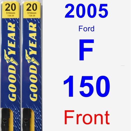 2005 Ford F-150 Wiper Blade Set/Kit (Front) (2 Blades) - (Best Wiper Blades For Ford F150)
