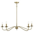 thumbnail image 2 of Trade Winds Lighting 5-Light Chandelier In Warm Brass, 2 of 7