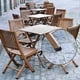 thumbnail image 2 of 16pcs chair leg cap chair leg protection floor protection foot caps plastic cover cap folding chair oval tube for sloping chair legs garden, 2 of 5
