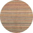 thumbnail image 1 of Ahgly Tapis Rond Abstrait Jaune Lavable en Machine, 3 Pieds Rond, 1 of 7