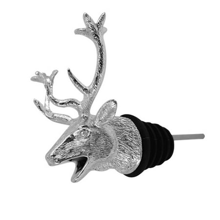 

Deer Head Wine Pourer Deer Head Wine Guide Pour Wine Stopper Zinc Alloy Bartender Tool Wines Accessories No.04