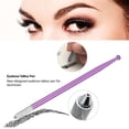thumbnail image 2 of Vogacara Pluma de maquillaje permanente de un solo extremo Manual de aleación de aluminio para cejas agujas redondas profesionales plumas bordadas cejas Mejoradores de cejas y pestañas Vogacara CE001519-00, 2 of 7