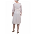 thumbnail image 2 of NY Collection Womens Petites Textured Knee Length Shift Dress, 2 of 2