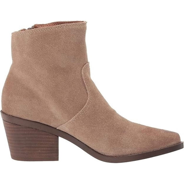 Lucky Brand Wallinda Boots Women's 10 Beige Leather Pointed Toe