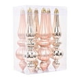 thumbnail image 2 of VINOIC Christmas Ornaments Set, Plastic Conical Shape Design, Elegant Finial Drop Pendants for Tree Decoration, Perfect for Holiday Home and Event Decorative Displays, 2 of 8