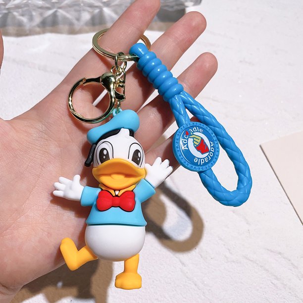 Lindo llavero de pato de anime kawaii, moderno colgante de cadena, llaveros de dibujos animados, accesorios para chicas adolescentes. | en línea Lindo llavero de pato de anime kawaii, moderno colgante de cadena, llaveros de dibujos animados, accesorios para chicas adolescentes. | en línea