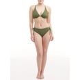 thumbnail image 3 of Time and Tru Women's Cross Back V-Neck Bikini Swimsuit Top, 3 of 4