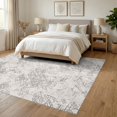 thumbnail image 3 of ODIKA 6'x9' Ultra-Soft Area Rug, Extra Large Abstract Geometric Motif Featuring Scattered Neutral None Washable, Bare feet friendly, Silk-Touch for Guest Room, Bedroom, 3 of 7