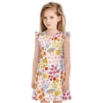 thumbnail image 1 of Balery Colorful Floral Camisón de princesa para niñas, pijama de algodón con mangas abullonadas, suave y bonito.-X-Large, 1 of 6