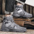 thumbnail image 1 of Botas de combate para hombre antideslizantes Camo botas cortas zapatos de trabajo PU para senderismo caza DQrwqpou Tenis De Mujer Tenis De Hombre, 1 of 8
