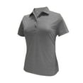 thumbnail image 1 of Monterey Club Women's Melange Jersey Performance Sport Golf Polo Shirt #2421, 1 of 2