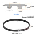thumbnail image 2 of 4pack 136XL 037 Timing Belt 68 Teeth Rubber Geared Cogged Belt, 0.20" Pitch, 2 of 6