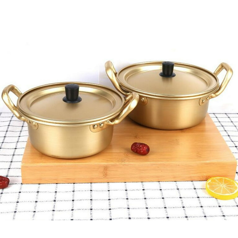 1pc Ramen Noodle Pot With Lid 7.09inch, Double Handle Ramen Cooking Pot For  Kitchen, Cookware