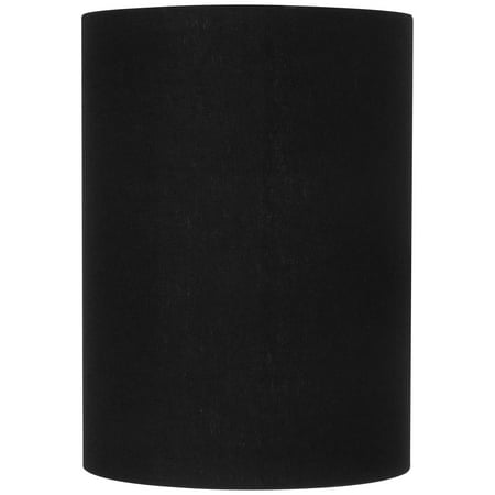 Brentwood Black Linen Small Cylinder Lamp Shade 8x8x11 (Spider)