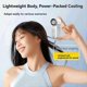 thumbnail image 2 of Mini Portable Handheld Fan, Adjustable Turbo Powerful Cooling Fan with LED Digital Display, 3000mAh Battery Rechargeable Personal Cooler for Women, 2 of 5