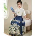 thumbnail image 7 of Afdoent Girl Outfits Dress For Girls Horse Face Skirt Classical Style Short Sleeve Ancient Comfortable 3-4 Years, 7 of 7