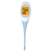 Electronic thermometer to quickly measure body temperature in 8 seconds, adults and children with soft head, mouth and armpit, Fahrenheit and Celsius display