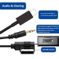 thumbnail image 2 of Cable de carga auxiliar, adaptador de música de 3,5 mm para Mercedes Benz, 2 of 5