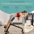 thumbnail image 2 of LifePro SculptTrainer Roman Chair Hyperextension Bench Adjustable Back Extension, Ab Bench & Foldable Sit-Up Bench for Home Gym Strength Training - Gray, 2 of 6