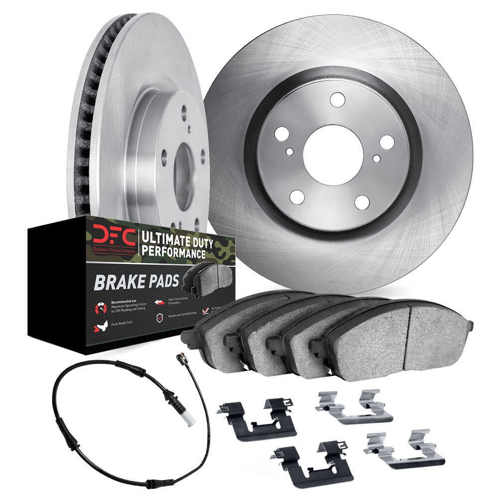 Dynamic Friction Company 6422-63001 DFC Rotors with Ultimate Duty Performance Brake Pads includes