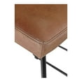 thumbnail image 6 of Moe's Home Collection Starlet Counter Stool Open Road Brown Leather-Set Of Two, 6 of 7