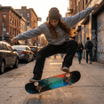 thumbnail image 2 of eVita 31 Inch Complete Skateboard with PU Wheels, Wood 7 Layer Canadian Maple Trick Board for Boys Girls Youth Teens Gift for Beginners, 2 of 8